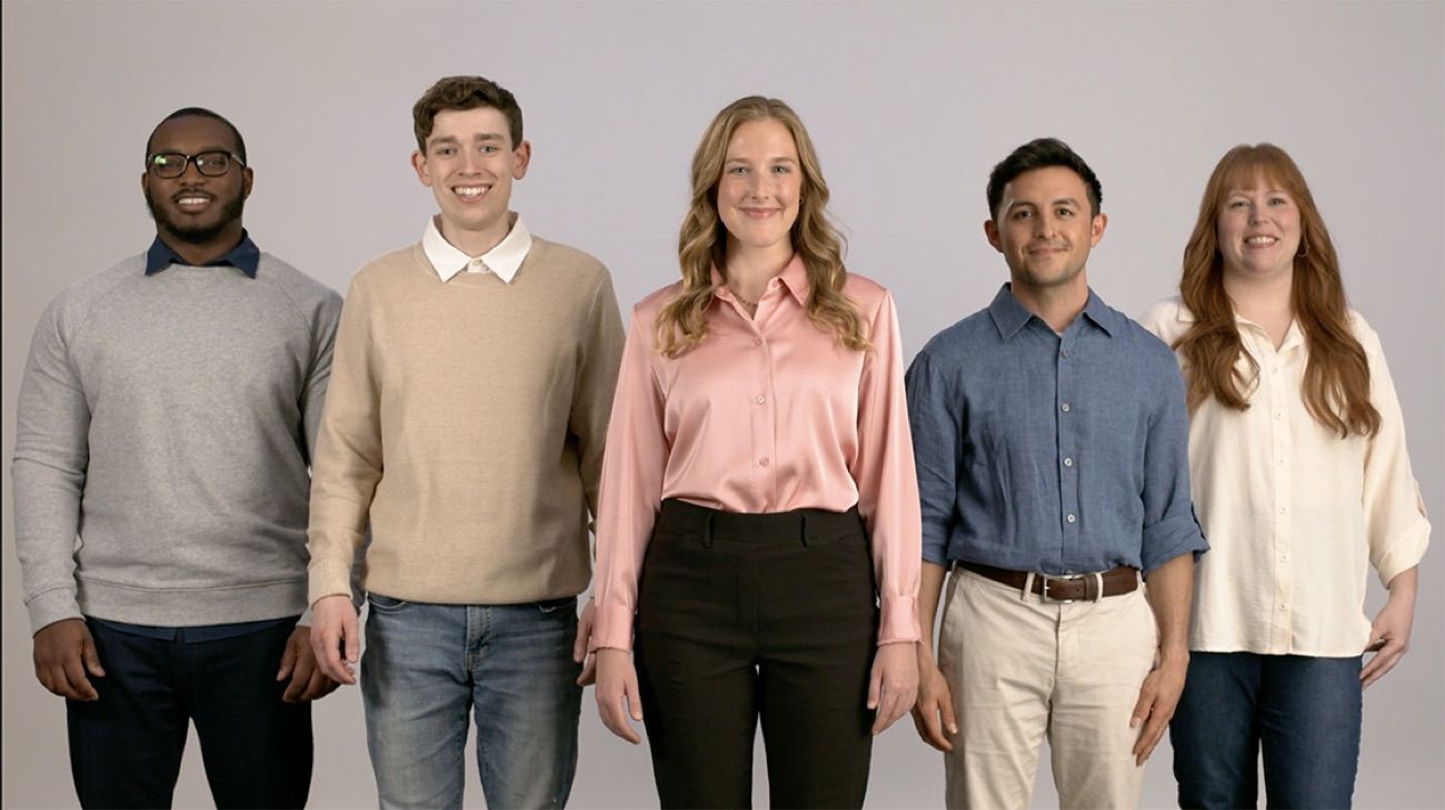Five members of the United Therapeutics Cares team standing side by side